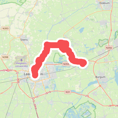 Landschapsvariatie door midden Fryslân - b