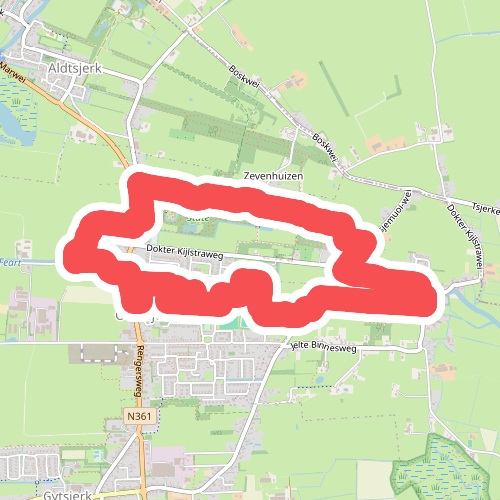 Kuiertocht Oentsjerk - Mûnein