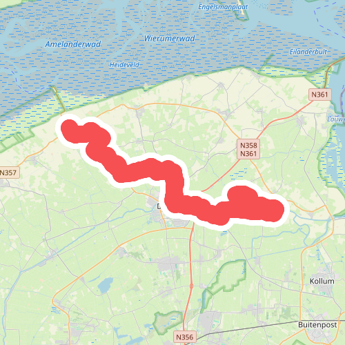 Holwerd - Oostrum - Ziltepad etappe 8