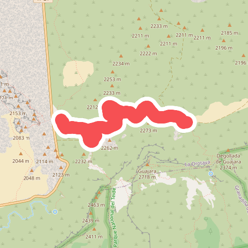 Degollada de Guajara - Parador de las Cañadas del Teide