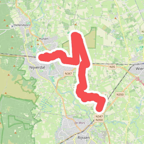 N350 - Nijverdal station · Overijssels Havezatenpad etappe 7