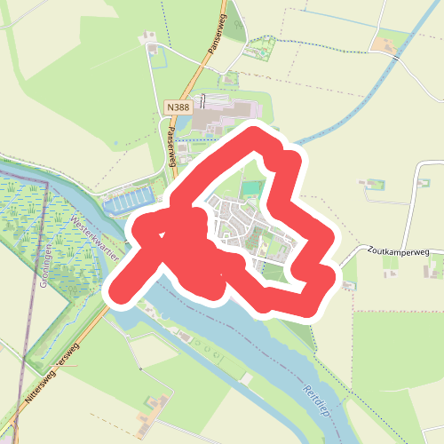 Visserij wandelroute Zoutkamp