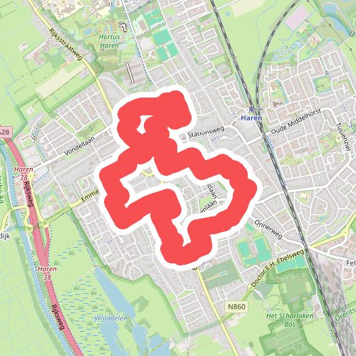 Wandelen door steegjes en hofjes in Haren