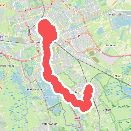 NS wandeling Haren - Groningen