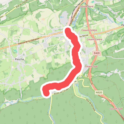 Liaison GTFPC P5 vers Gare de Couvin