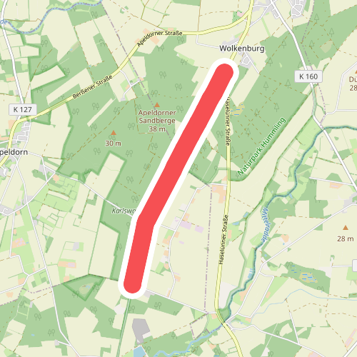 Historische Straße, Klein Berßen