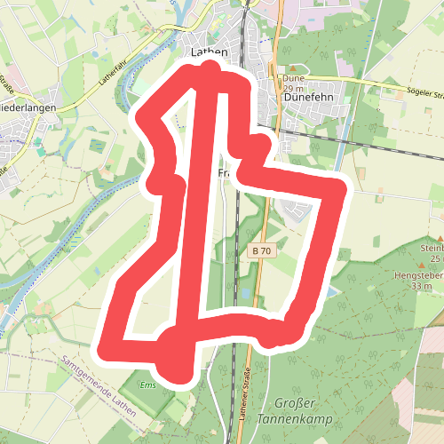 Wanderweg Lathen-Süd Kathen-Siedlung Hilterberg