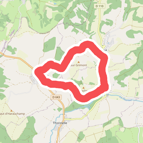 Boucle de promenade à Avioth 2, France