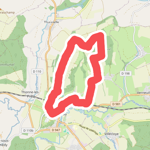 Boucle de promenade à Montmédy