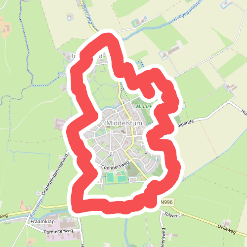 Ommetje Middelstum rond