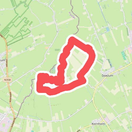 Peebos langs een natte grens