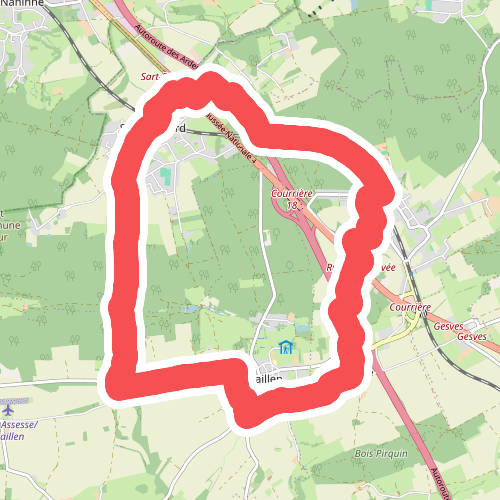 Promenade 10 Sart-Bernard - Courrière - Maillen