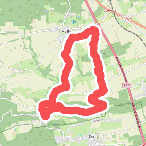 Promenade 7 Courrière - Crupet - Maillen