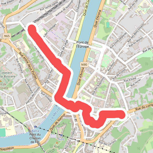 GR 576 Liaison gare de Huy