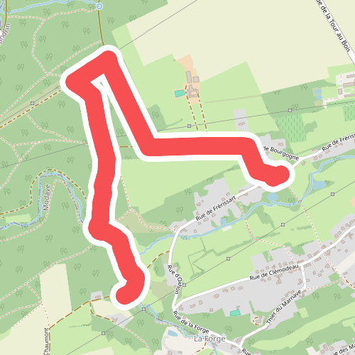 Promenade rectangle blue