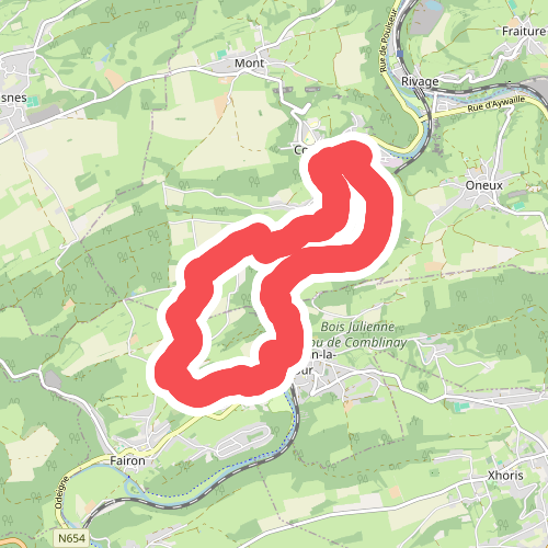 CB06 Comblain-au-Pont - Géromont - Comblain-la-Tour (variante via Au delà des Monts)
