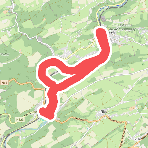 Les rives de l'Ourthe vers Comblain-la-Tour