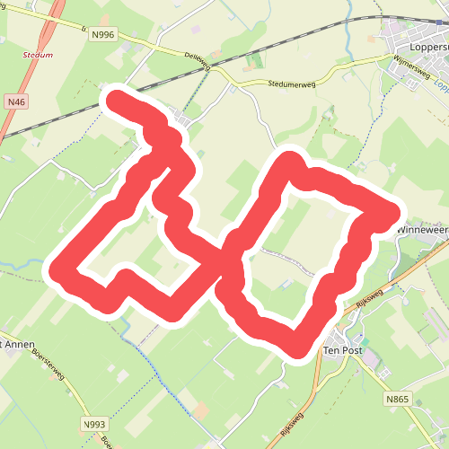 Spoorwandelen Stedum