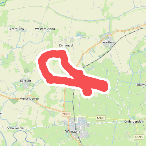 Hoog en droog op de wierde Baflo