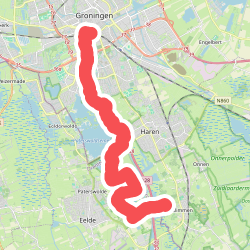 Van Groningen naar Glimmen - Groningen voor Lanterfanters