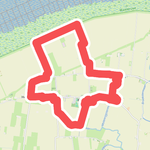 Langs Cloostertuin, polderwerken en boerenlandpad