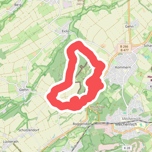 Eifeltor Panorama - Route