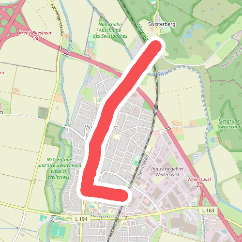 Zuweg Zwischen Ville und Eifel