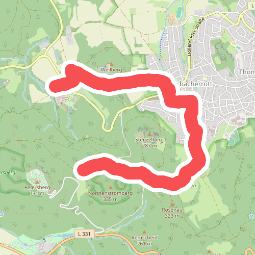 Rheinsteig-Zuweg Heisterbacherrott