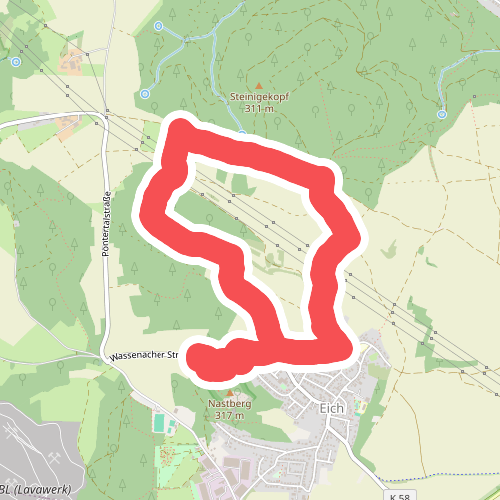 Rundwanderweg Andernach-Eich Variante orange