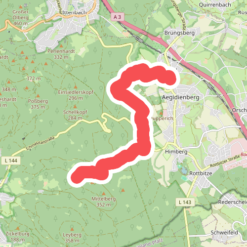 Rheinsteig-Zuweg Hövel/Aegidienberg