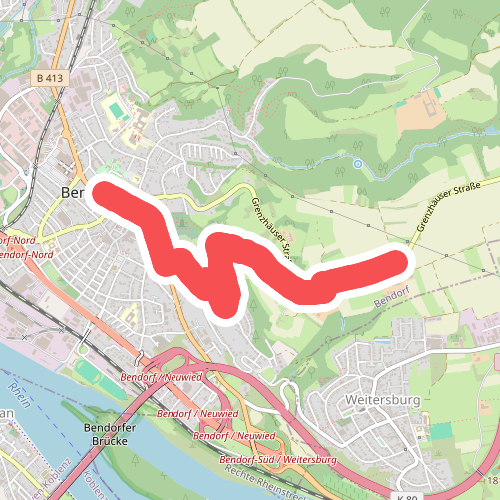 Rheinsteig-Zuweg Bendorf (Süd)