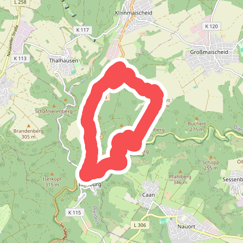 Schloss Sayneck, Wald und Flur