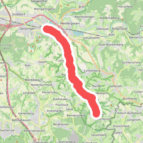 Entlang der alten Bahnlinie - Durchs Hanftal
