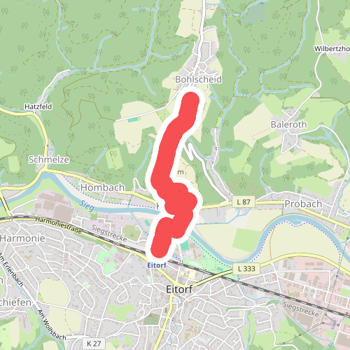 Natursteig Sieg Zugang Bf Eitorf - Bohlscheid