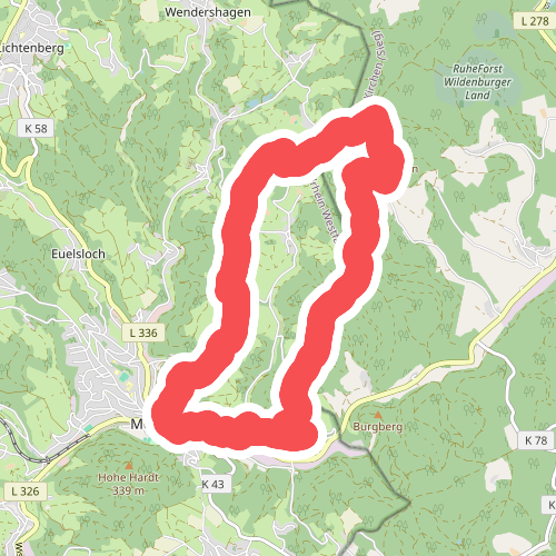 Morsbach Rundweg Dreieck Kurz