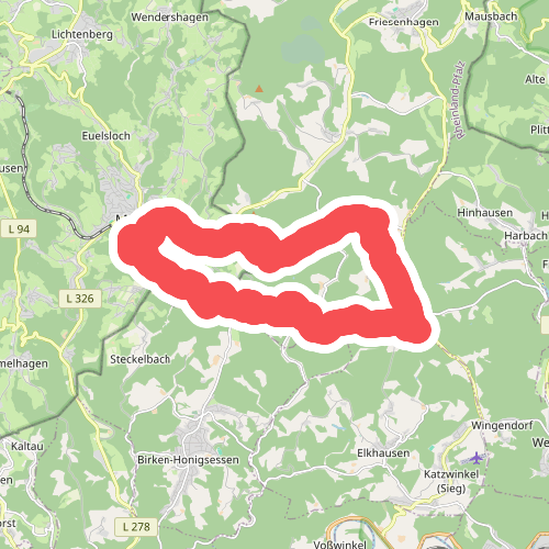 Morsbach Rundweg umgedrehtes Dreieck