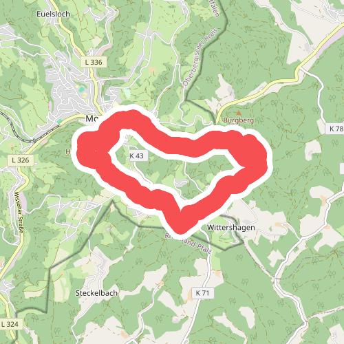 Morsbach Rundweg umgedrehtes Dreieck kurz