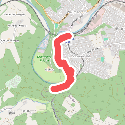 Natursteig Sieg Zugang Scheuerfeld