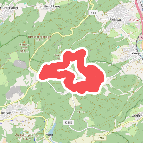 Burg Greifenstein Weg 10 km