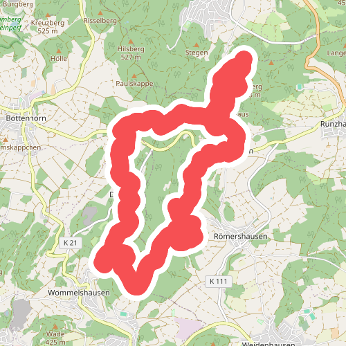 Wanderweg E13 / Hünsteinweg