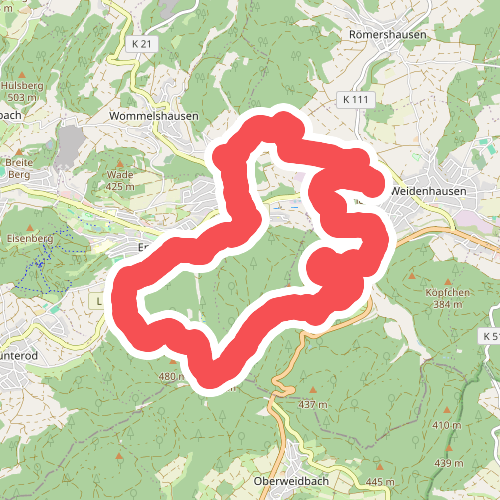 Wanderweg E17 / Endbacher Platte