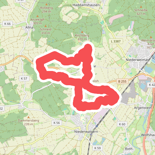 [W2] Ortsrundweg Oberweimar - Wenkbach - Oberweimar