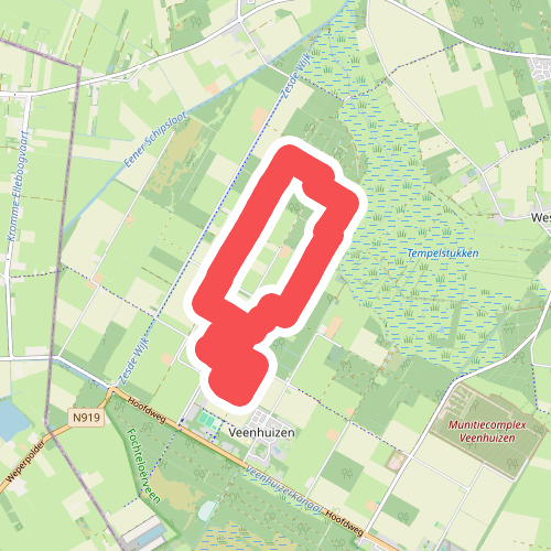 Witte route - Slokkert route Veenhuizen