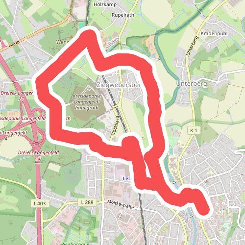 Leichlingen Stadtpark Rundweg A2