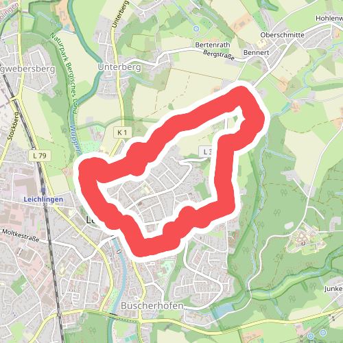 [Dreieck] Rundweg Leichlingen Stadtpark