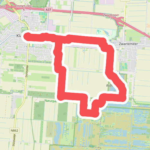 Hubroute Klazienaveen (14 km)