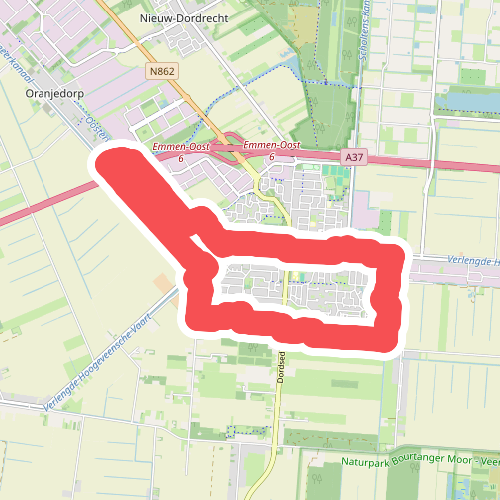 Hubroute Klazienaveen (12 km)