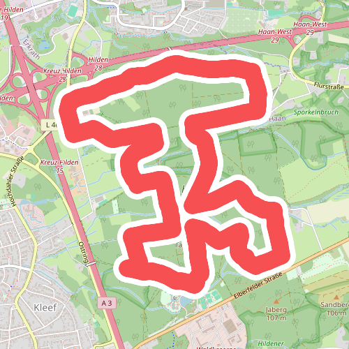 Laufstrecke Reh (Hildener Stadtwald)