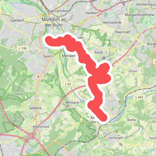 Dreiecksweg Kettwig - Mülheim