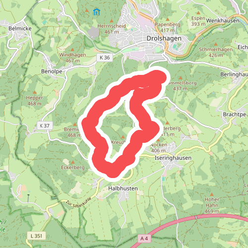 Drolshagen Rundweg A8 (Brudertreue)